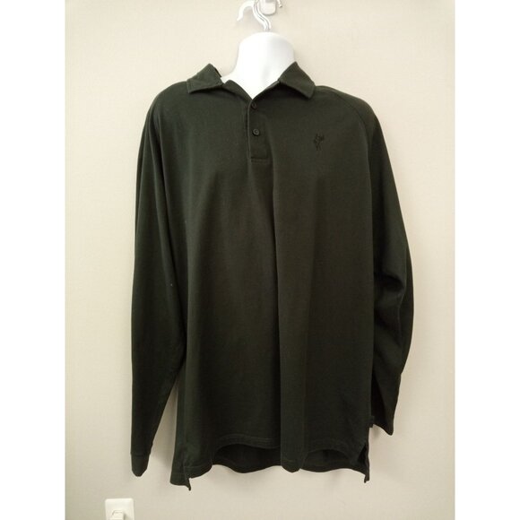 Ashworth Men's Green Long Sleeve Polo Shirt XXL - Picture 1 of 4